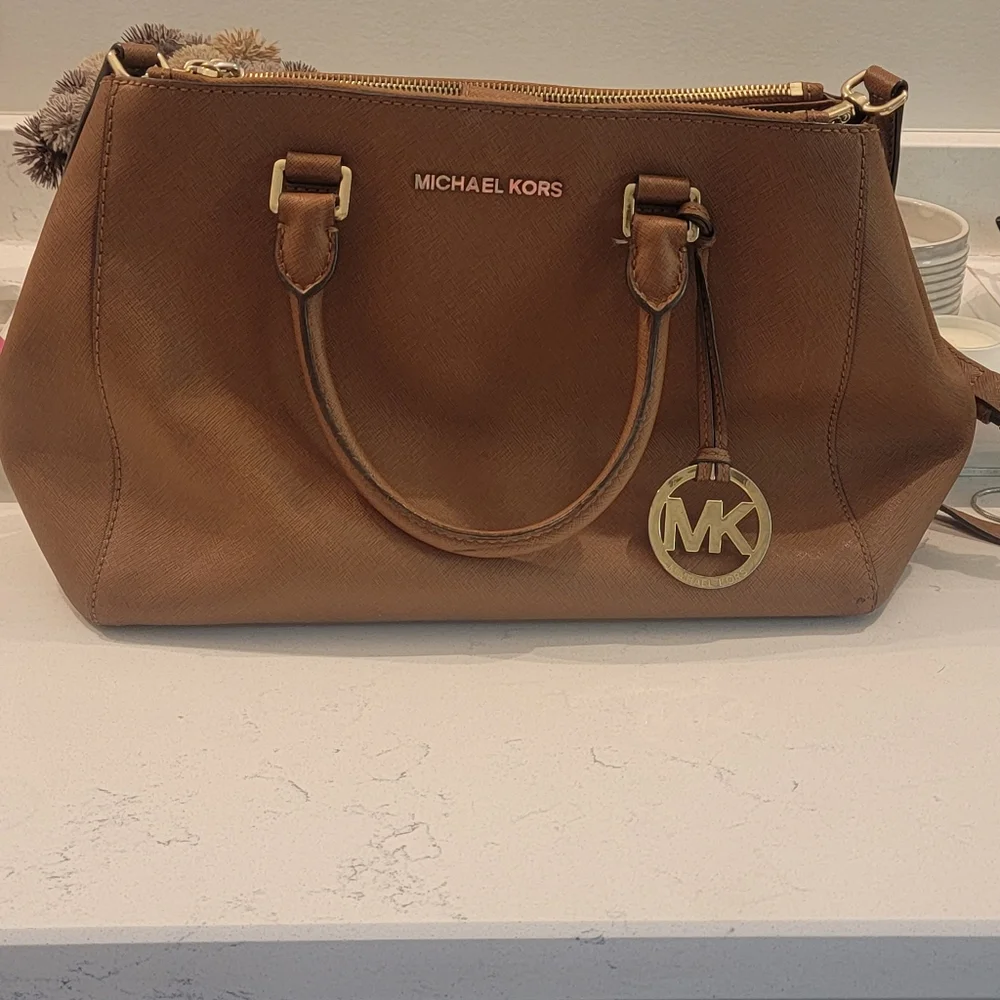 Michael Kors Tan Satchel Bag